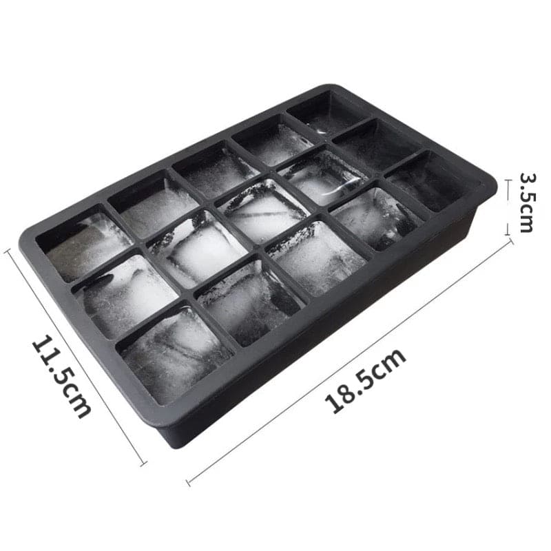 15 Grid Silicon Ice Cube Maker Molds, Easy Release Ice Tray, Creative Small Ice Cube Mold Square Shape,  Ice Maker Ice Cube Tray