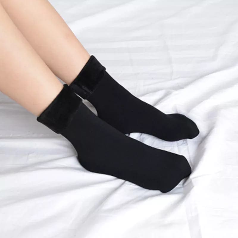 Winter Warm Thicken Thermal Socks, Wool Cashmere Snow Seamless Socks, Woolen Warm Socks Winter Thicken Thermal Wool Cashmere Socks, Seamless Female Fur Socks