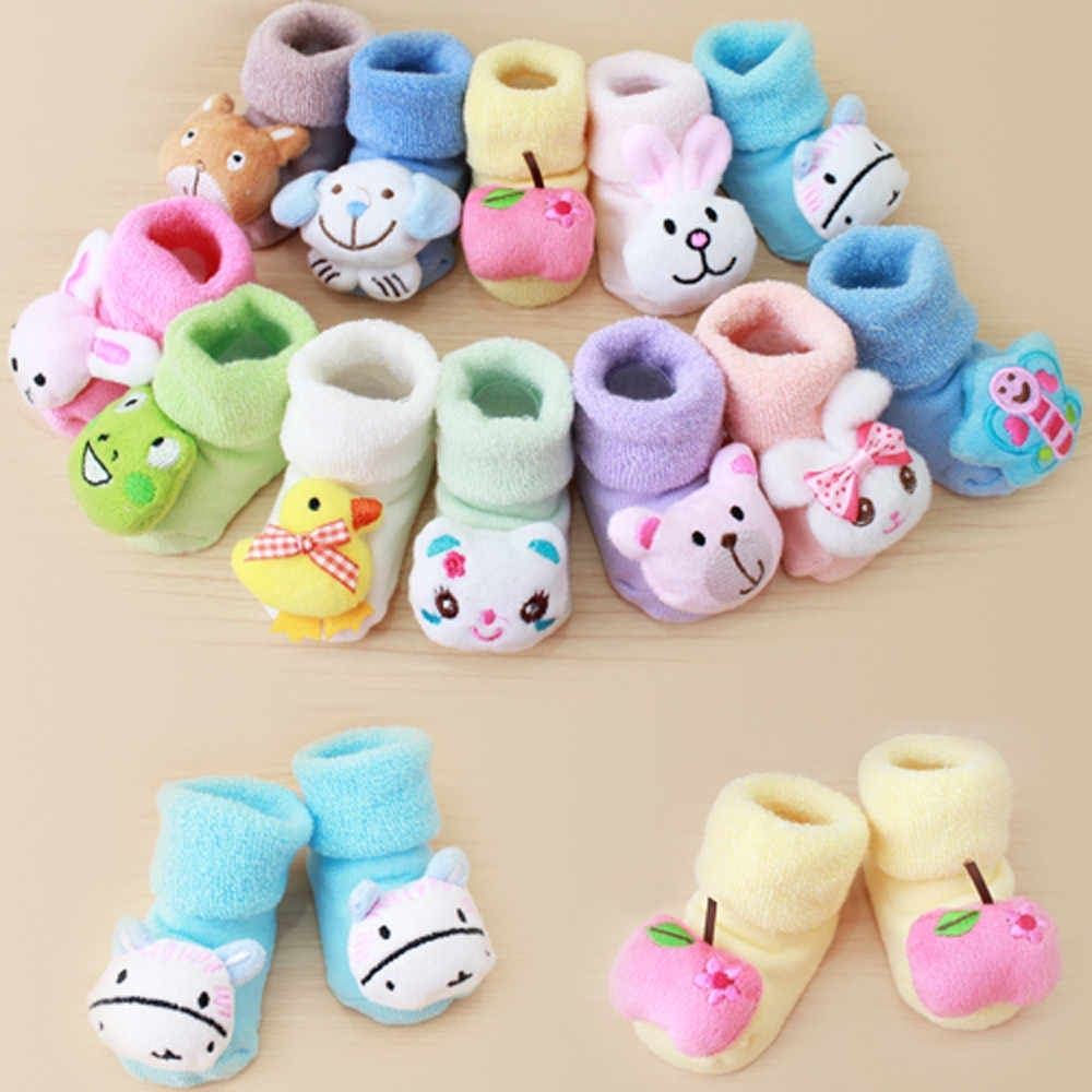Cartoon Funky Baby Soft Warm Infant Boot Socks, Cartoon Newborn Baby Girls Boys Anti-Slip Warm Toddler Socks, Slipper Shoes Boots For 0-6 Months Baby, Soft Warm Infant Socks