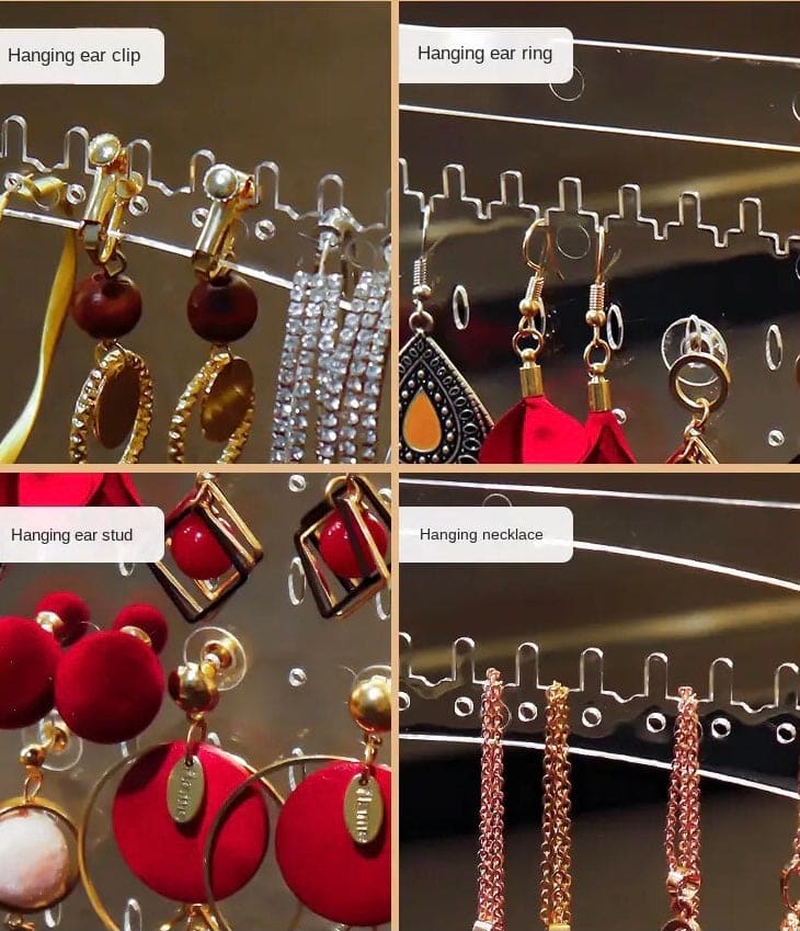 Acrylic Transparent Jewellery Cosmetic Box, Cosmetic Lipstick Jewellery Storage Box, Jewellery Display Organizing Shelve, Luxury Drawer Shelf Organizer, Jewellery Display Stand, Dustproof Jewellery Rack Display, Transparent Crystal Jewellery Rack