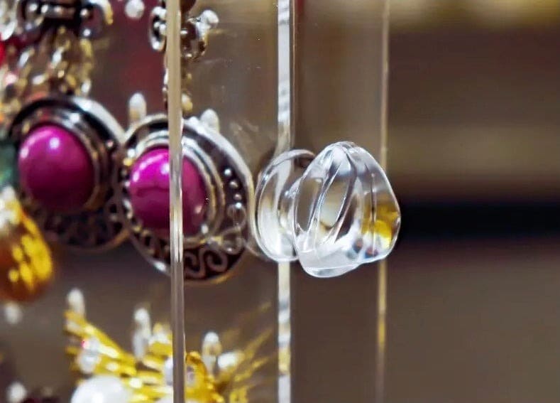 Acrylic Transparent Jewellery Cosmetic Box, Cosmetic Lipstick Jewellery Storage Box, Jewellery Display Organizing Shelve, Luxury Drawer Shelf Organizer, Jewellery Display Stand, Dustproof Jewellery Rack Display, Transparent Crystal Jewellery Rack