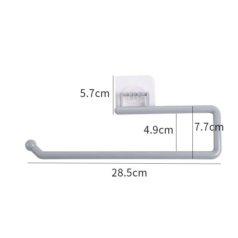 Cabinet Tissue Holder, Wall Mounted Towel Hanger Rack Bar, Cabinet Rag Storage Organizer, Wall Mounted Adjustable Towel Hanger for Kitchen Bathroom, Cabinet Paper Sucker Holder, Napkin Towel Rack Shelf Hook