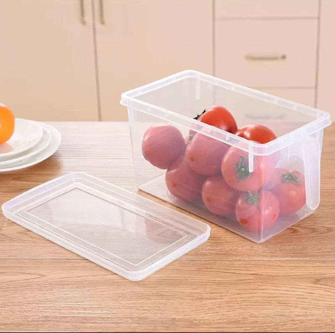 Kitchen Transparent PP Storage Box, Food Container Refrigerator Storage Box, Home Organizer Food Container, Grains Beans Storage Sealed Container