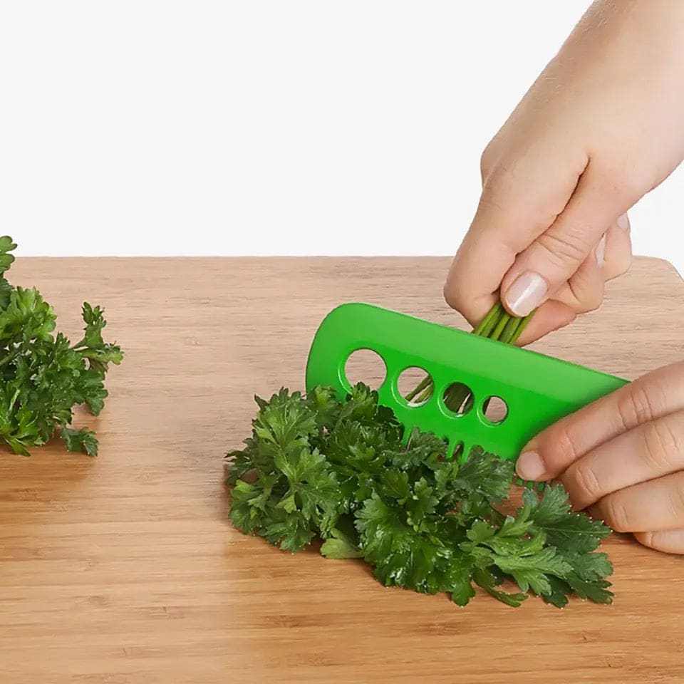 Vegetable Leaf Comb, Vegetable Herb Eliminator, Multifunctional Vanilla Peeler, Herb And Kale Stripping Comb, Creative Leaf Remover, Kitchen Vegetable Cutting Tool, Portable Household Gadget