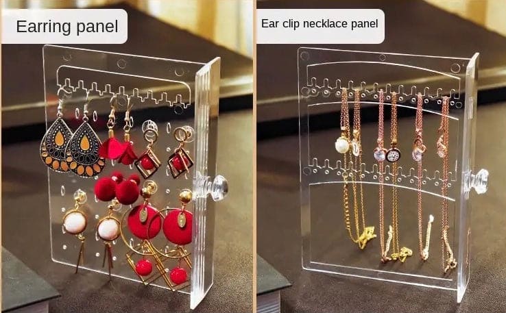 Acrylic Transparent Jewellery Cosmetic Box, Cosmetic Lipstick Jewellery Storage Box, Jewellery Display Organizing Shelve, Luxury Drawer Shelf Organizer, Jewellery Display Stand, Dustproof Jewellery Rack Display, Transparent Crystal Jewellery Rack