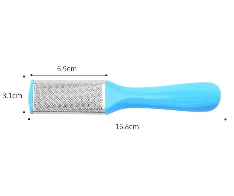 Double Sided Foot Filer, Professional Pedicure Foot Filer, Stainless Steel Foot Scrubber, Hard Skin Removers, Callus Dead Skin Remover, Anti-slip Plastic Handle Pedicure Tool, Stainless Steel Dead Skin Scrapper