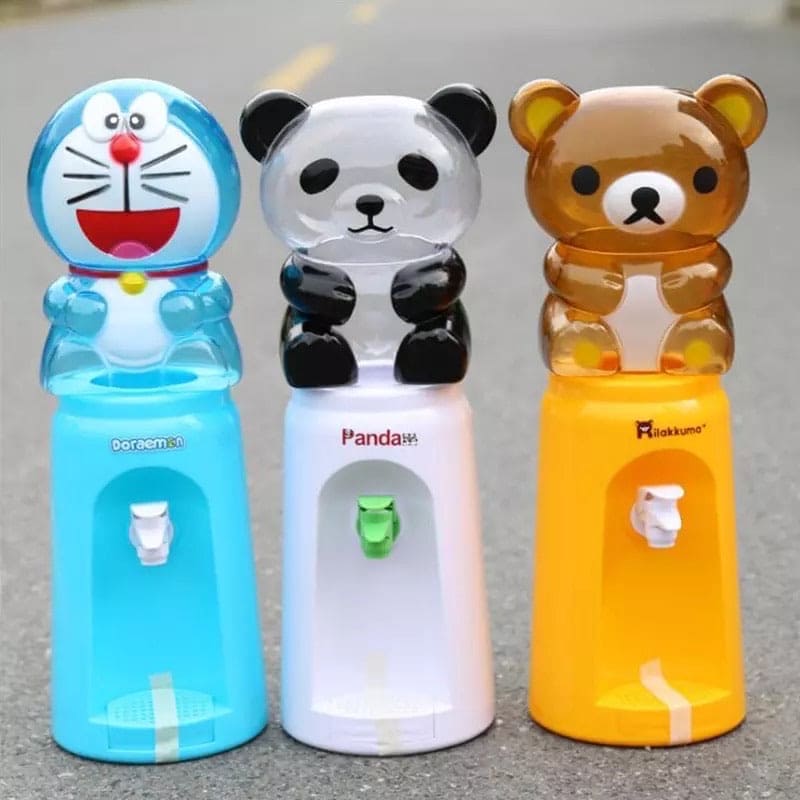 Mini Cartoon Character Water Dispenser, Kids Small Water Dispenser, Funky water Server for Desk