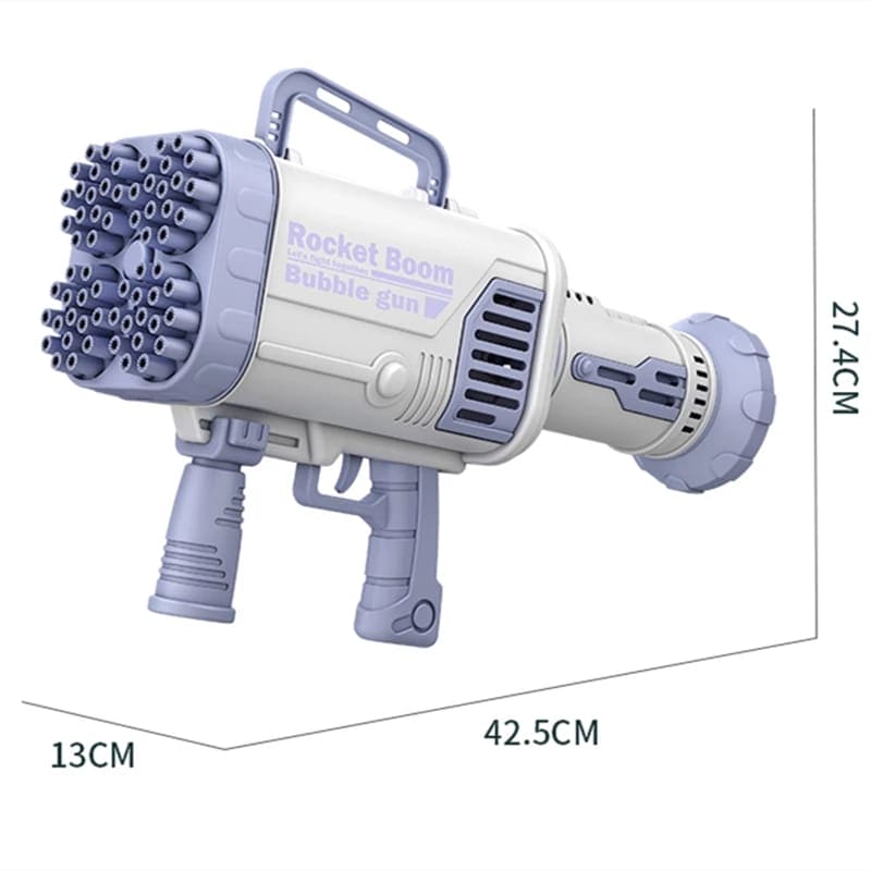 44 Holes Charging Electric Automatic Bubble Machine, Gatling Bubble Gun Toy, Heavy machine New Electric Bubble Gun, Summer Outdoor Soap Water Children Toy 44-Holes Big Gatlin Rocket Soap Bubbles Machine, Children Magic Bubble Blower Toy