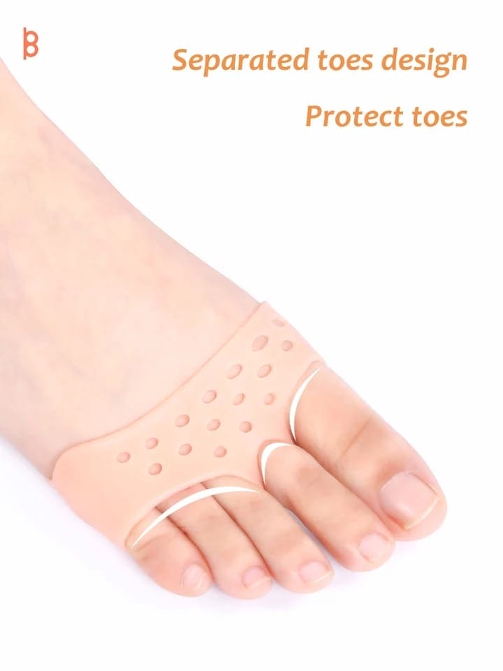Silicone Honeycomb Forefeet Cover, Forefoot Antiskid Pad Gel, Breathable Soft Toes Protector, High Heel Shoes Pad Insoles, Breathable Health Care Shoe Insole Massage