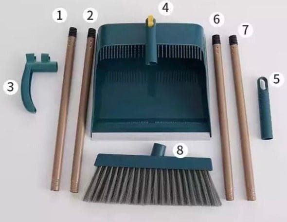 Dust Broom Set, Magic Home Cleaning Pan Brush, Garbage Scoop And Dustpan, Floor Shovel Grabber Wiper, Floor Shovel Grabber Wiper, Squeeze Mop Pan, Trash Shovel Grabber, Home Kitchen Lobby Cleaning Tool