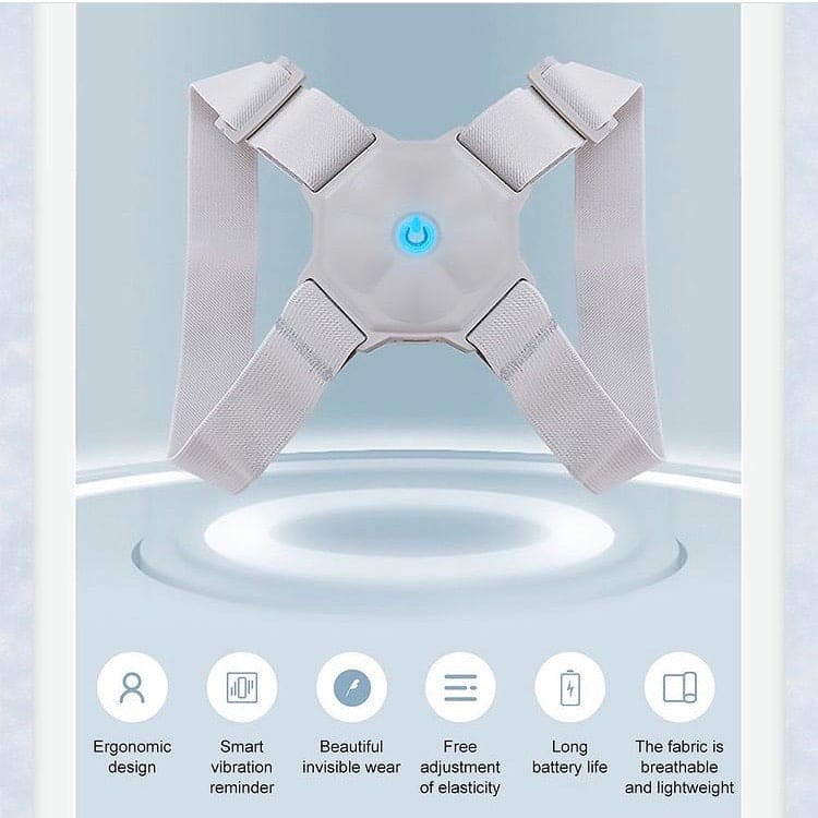 Vibration Reminder Back Posture Corrector, Upper Back Brace Correction ...