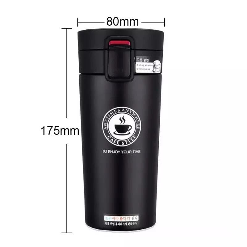 380ml Double Stainless Steel Coffee Mug, Travel Coffee Mug, Steel Thermos Tumbler Cups, Vacuum Flask thermo Water Bottle, Insulated Water Bottle, Double Thickened Coffee Mug