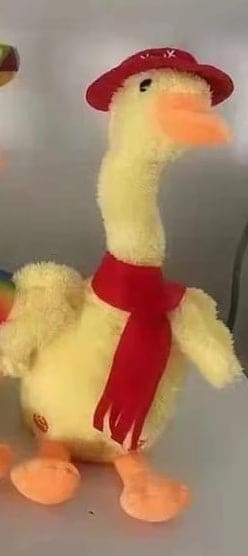 Lovely Talking Toy Dancing Duck, Electronic Dancing Ducks with Funny Clothes, Duck Plush Toy, Luminous Recording Learning to Speak Twisting Kid Toy, Speak Talk Sound Record Repeat Toy, Kids Education Toy