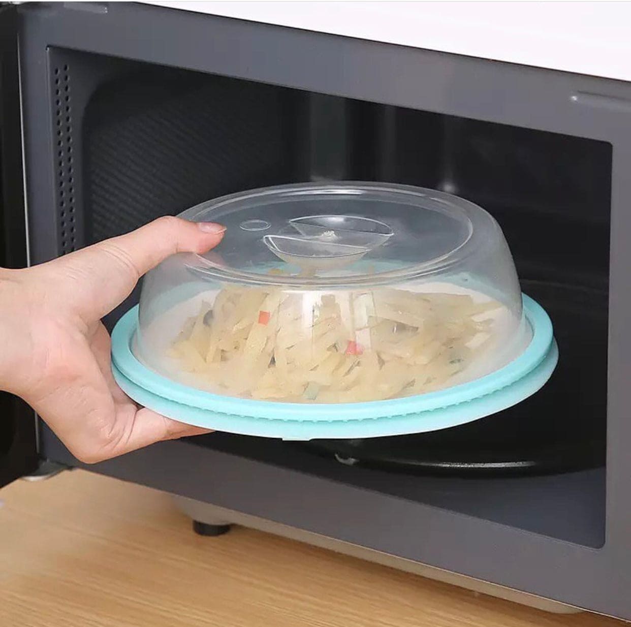 Silicone Microwave Bowl Cover, Silicone Fresh-Keeping Microwave Bowl Cover With Oil Proof Sealing, Anti-mosquito Breathable Dining Table Lid, Microwave Silicone Plate Cover Lid