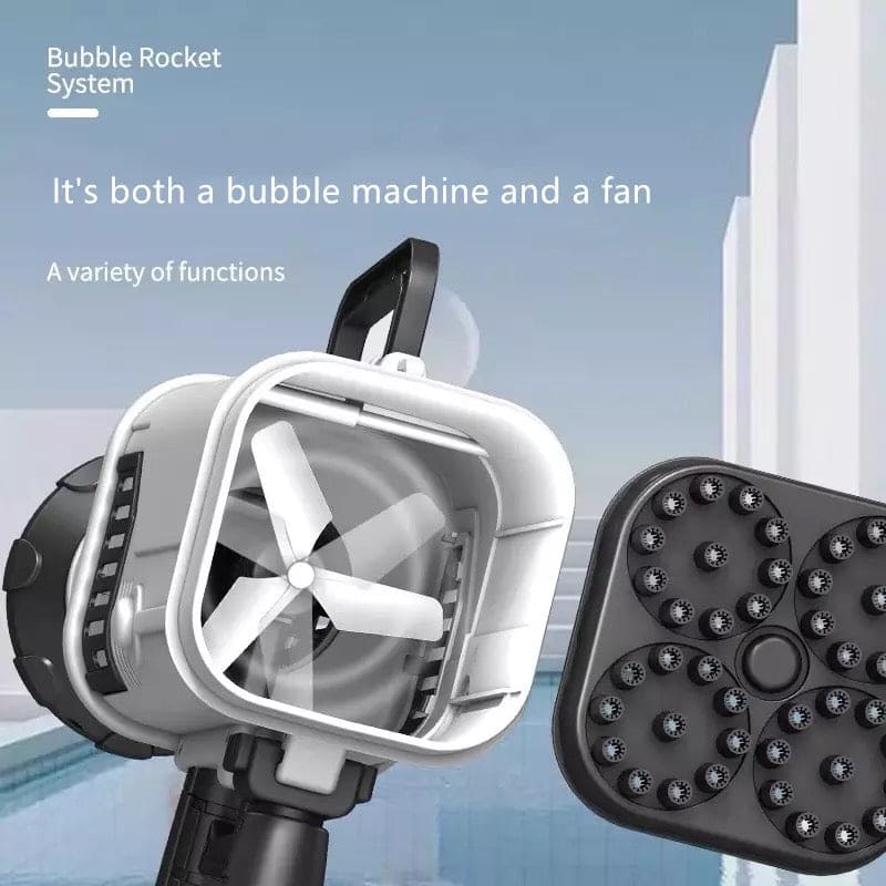 44 Holes Charging Electric Automatic Bubble Machine, Gatling Bubble Gun Toy, Heavy machine New Electric Bubble Gun, Summer Outdoor Soap Water Children Toy 44-Holes Big Gatlin Rocket Soap Bubbles Machine, Children Magic Bubble Blower Toy