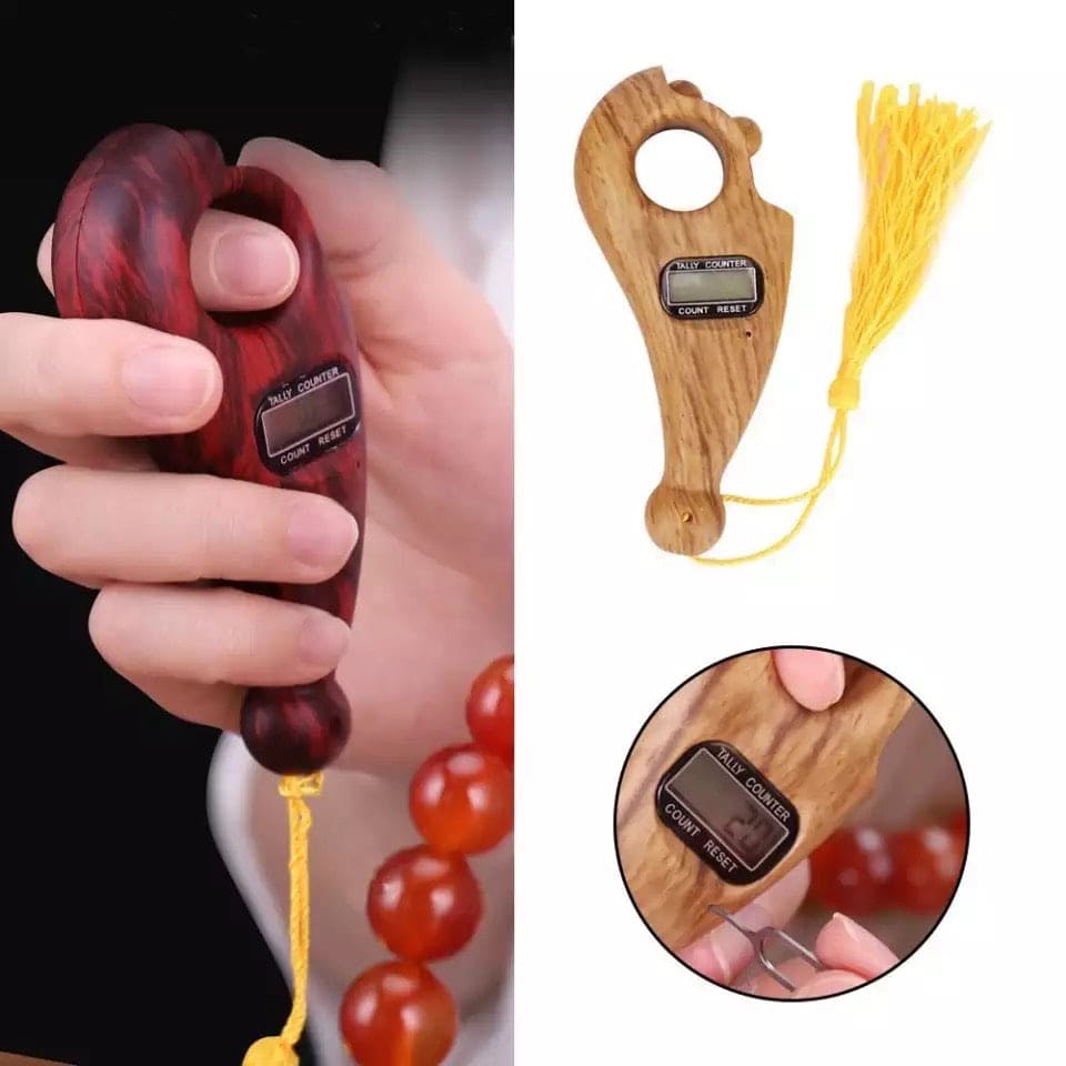 Rotating Prayer Beads With Digital Counter Portable Digital Finger Tasbeeh, Prayer Digital Tasbih For Meditation Relaxation, Portable Prayer Beads Counter