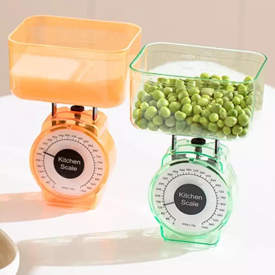 Mini Kitchen Scale With Tray Bowl, Measuring Weight Tool, Measure and Compass Mechanical Scales