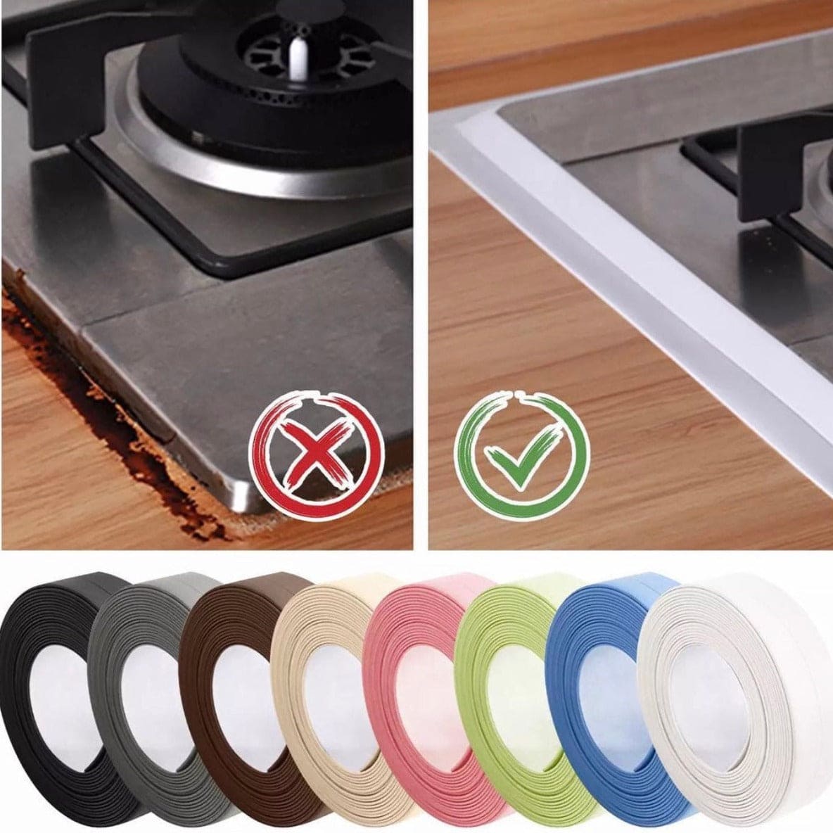 Kitchen Sink Strip Tape, Bathroom Kitchen Sealing Strip Stickers, Shower Sink Bath Sealing Strip Tape, Water Proof Mould Proof Tape