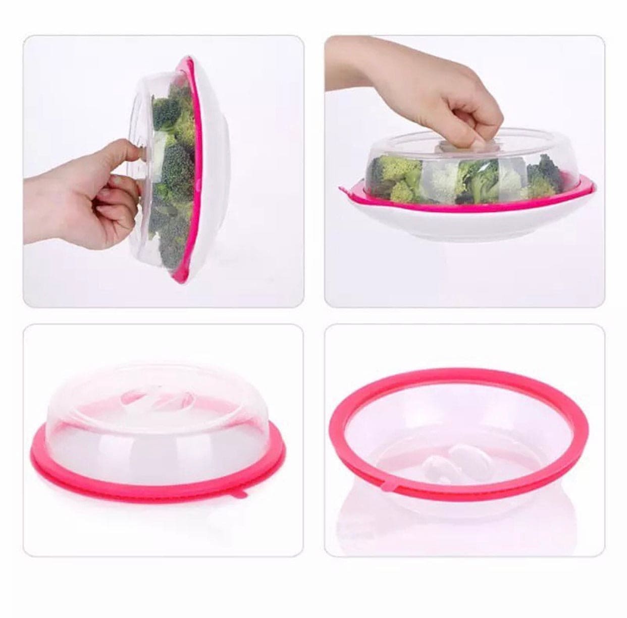 Silicone Microwave Bowl Cover, Silicone Fresh-Keeping Microwave Bowl Cover With Oil Proof Sealing, Anti-mosquito Breathable Dining Table Lid, Microwave Silicone Plate Cover Lid