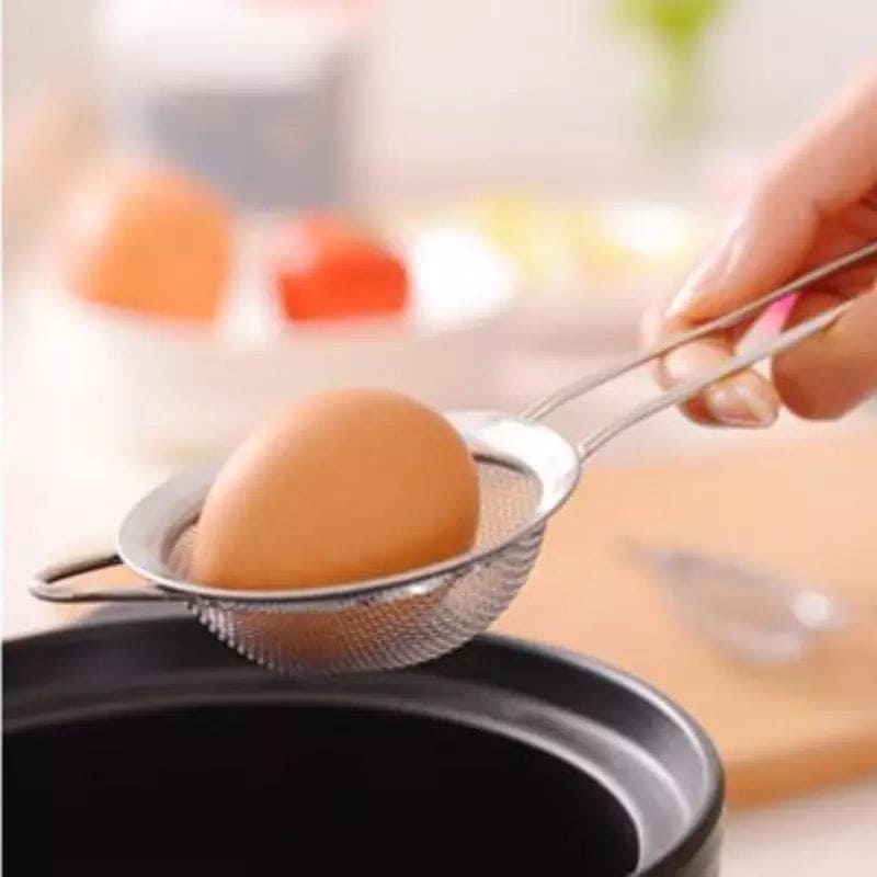 Stainless Steel Wire Fine Mesh Oil Strainer, Strainer Skimmer Mesh Sieve Colander, Kitchen Soy Milk Filter, Strainer Scoop Kitchen Mesh Colander, Juice and Tea Strainer,  Pastry Tool Kitchen Accessories