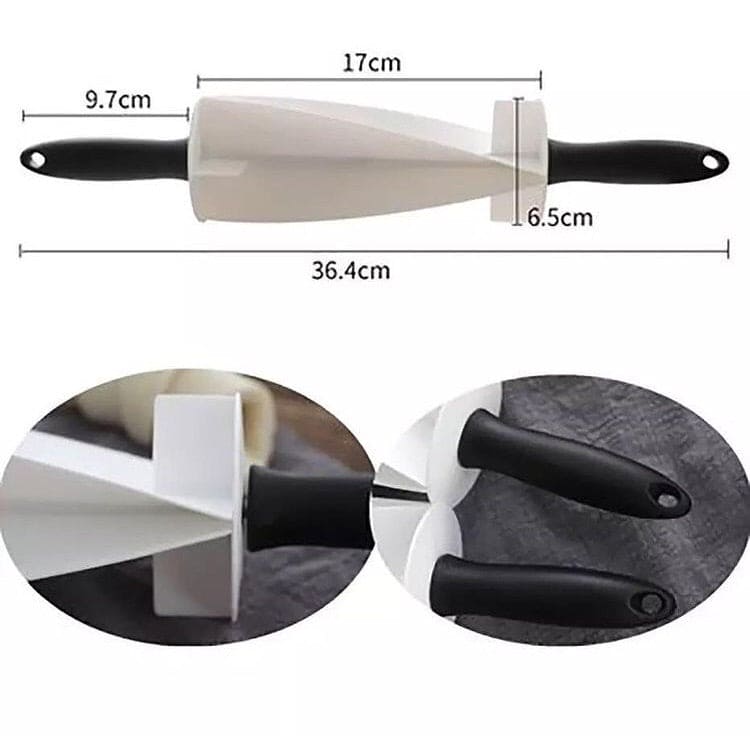 Croissant Cutter, Plastic Croissant Molding Tool, Bread Rolling Dough Cutter