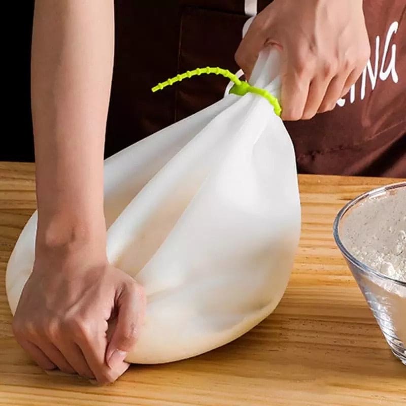Silicone Flour Mixture Bag, Silicone kneading Dough Bag, Mixing Preservation Kitchen Tool, Soft Silicone Flour Mixing Bag