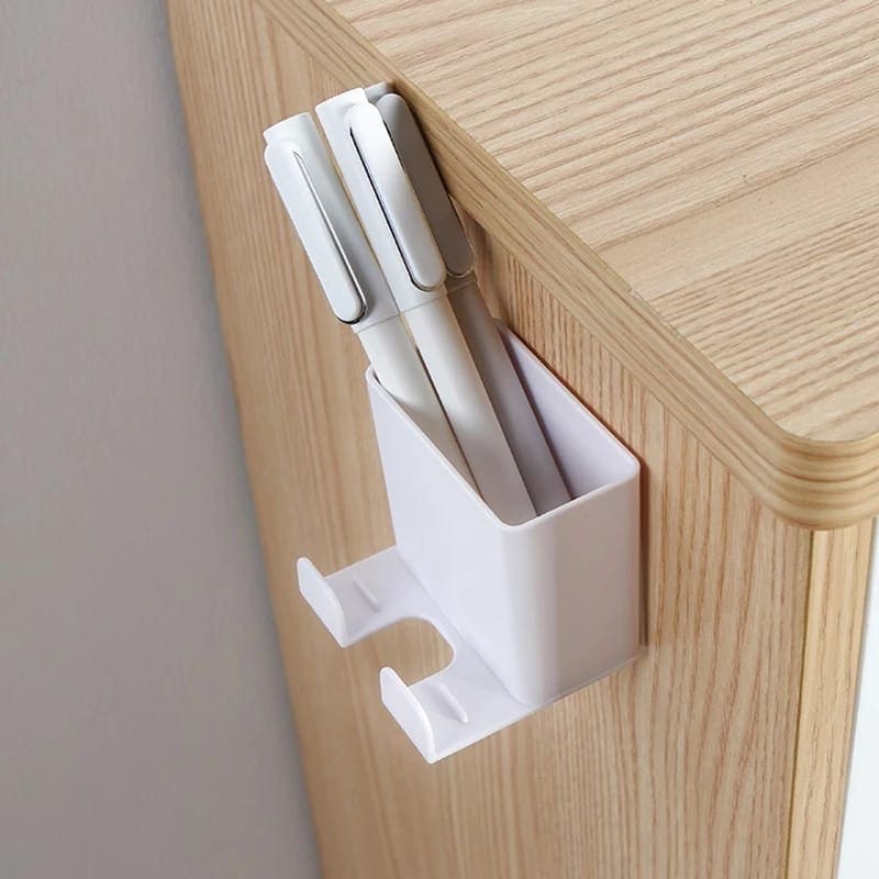 Multifunctional Storage Box, Wall Mounted Remote Control Organizer, Mobile Phone Charger Bracket Hook, Office Home Pen Holder