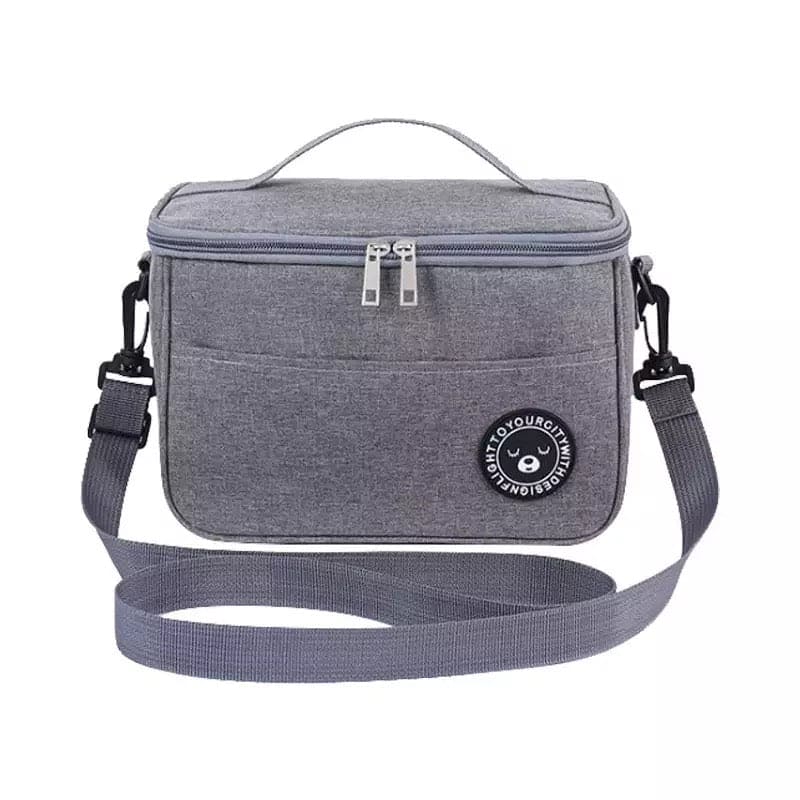 Crossbody Lunch Box Bag, Food Thermal Box, Shoulder Strap Organizer Insulated Case, Water Proof Office Cooler Lunch Box Bag