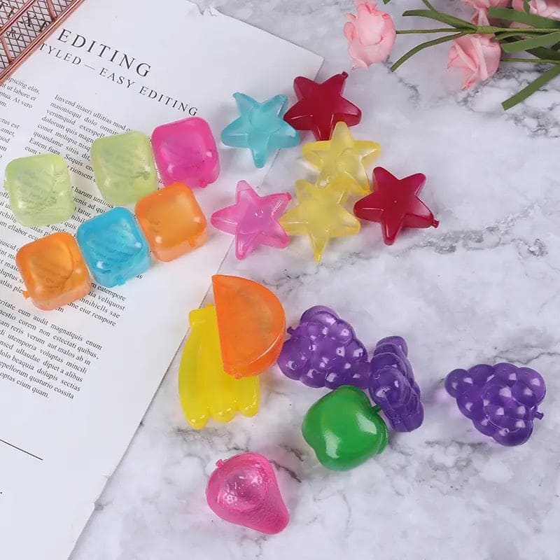 Reusable Ice Cubes, Freezable Ice Cubes, Plastic Non Diluting Ice Cubes, Reusable Washable Ice Cubes for Picnic Camping, Portable Ice Cube Cooler For Drinks, Refresh Cocktail Party Physical Cooling Tool