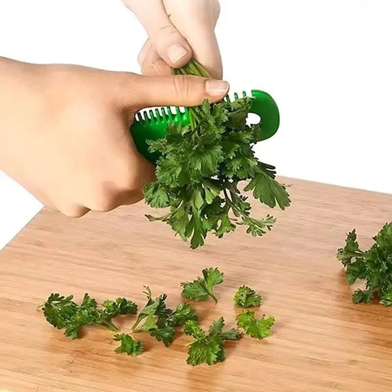 Vegetable Leaf Comb, Vegetable Herb Eliminator, Multifunctional Vanilla Peeler, Herb And Kale Stripping Comb, Creative Leaf Remover, Kitchen Vegetable Cutting Tool, Portable Household Gadget