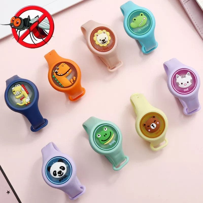 Mosquito Repellent Watch, Baby Cute Cartoon Anti-Mosquito Band Bracelet, Lightweight Kid Mosquito Killing Braclet, Insect Bugs Repellent Wristband