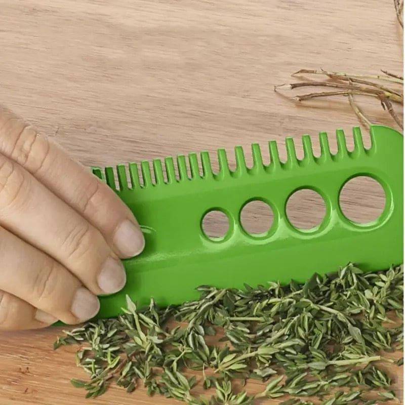 Vegetable Leaf Comb, Vegetable Herb Eliminator, Multifunctional Vanilla Peeler, Herb And Kale Stripping Comb, Creative Leaf Remover, Kitchen Vegetable Cutting Tool, Portable Household Gadget