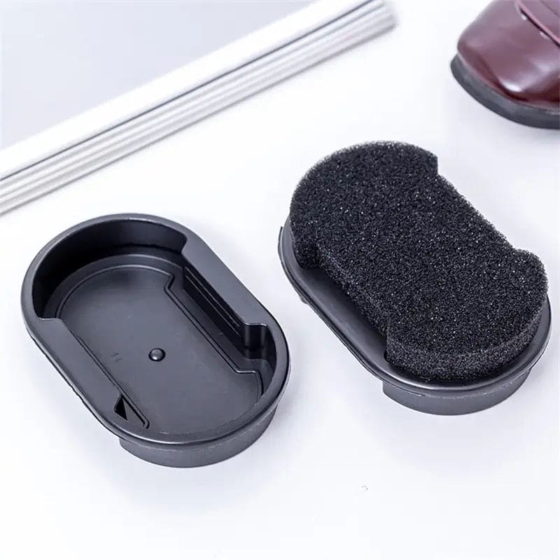 Double Face Shoe Polish, Colorless Shoe Wax Brush, Shoes Cleaning Cleaner, Quick Polish Shoes Cleaning Brush, Liquid Cleaning Wax Leather Polishing Sponge, Boot & Shoe Shine Polish