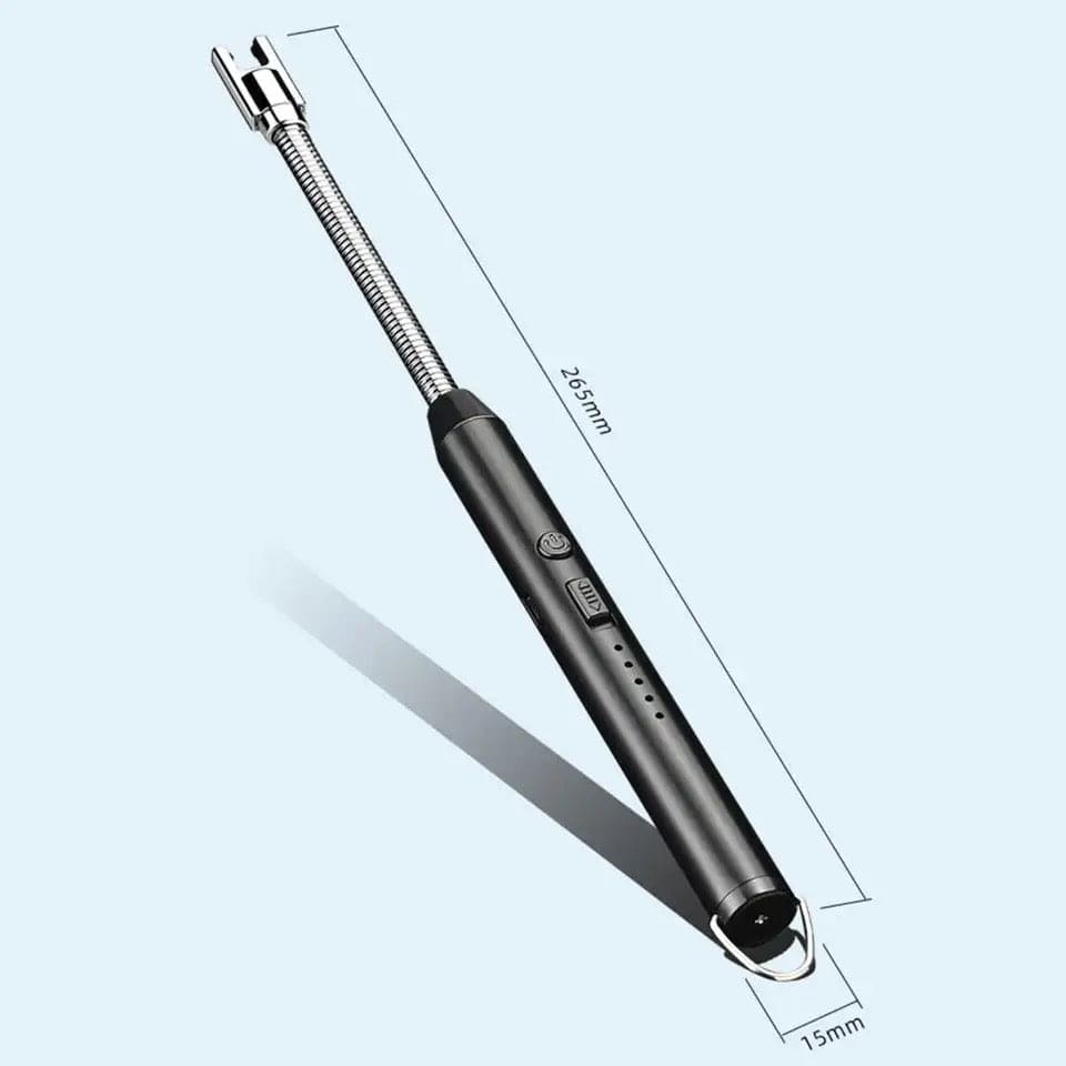 Electric Arc Lighter, Useful BBQ Flameless Plasma ignitor, Outdoor Kitchen Lighter, Portable Electronic Lighter, 360 Degree Rotation Lighter, Extended Stove Lighter, Electric Long Lighter, Plasma Grill Lighter, Long USB Rechargeable Arc Lighter