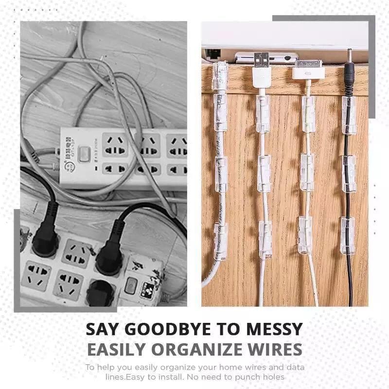 16 Pcs Wire Clamp, Cable Organizer, Adhesive Cable Clips