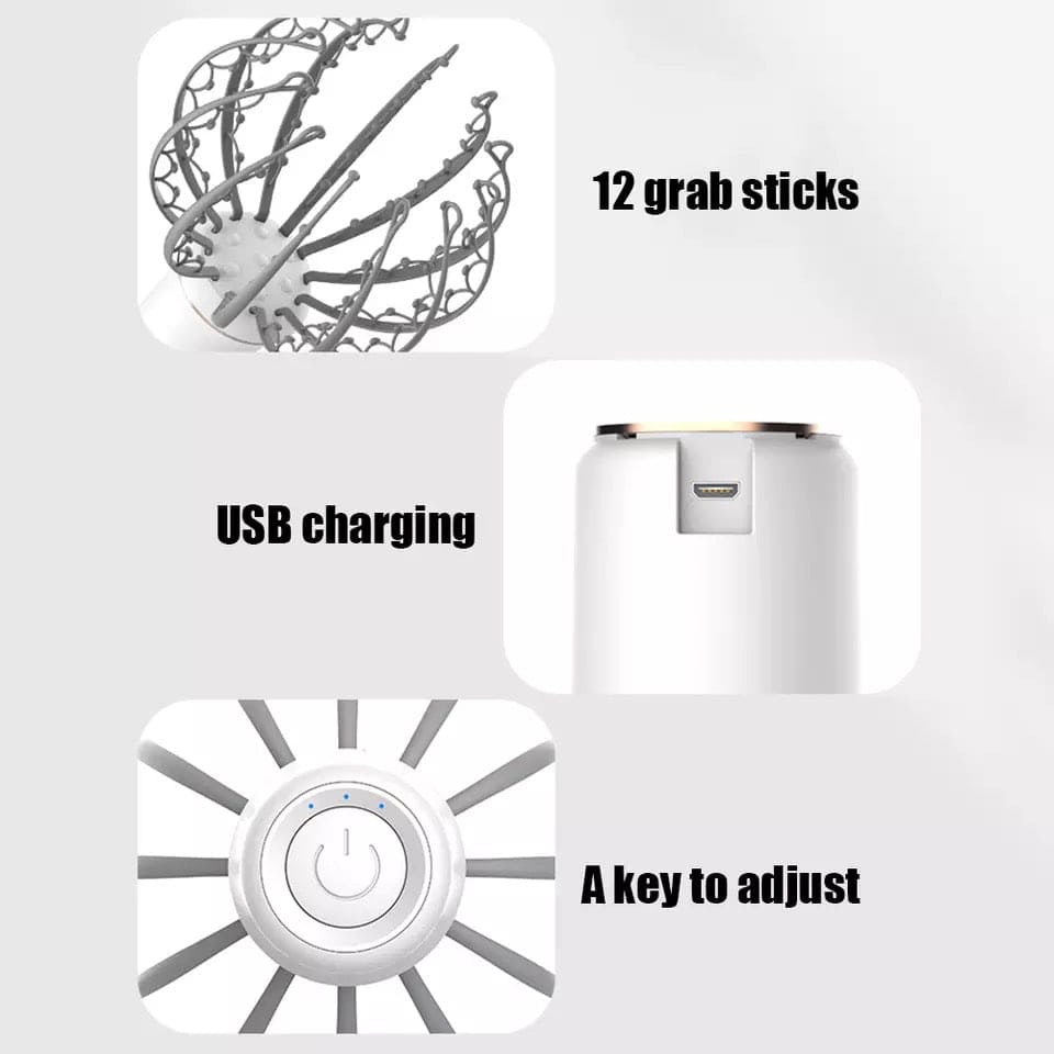 Portable Electric 12 Claw Head Massager, Electric Octopus Scalp Massager, Head Massage Relaxation Device, Health Care Vibrator Head Massager