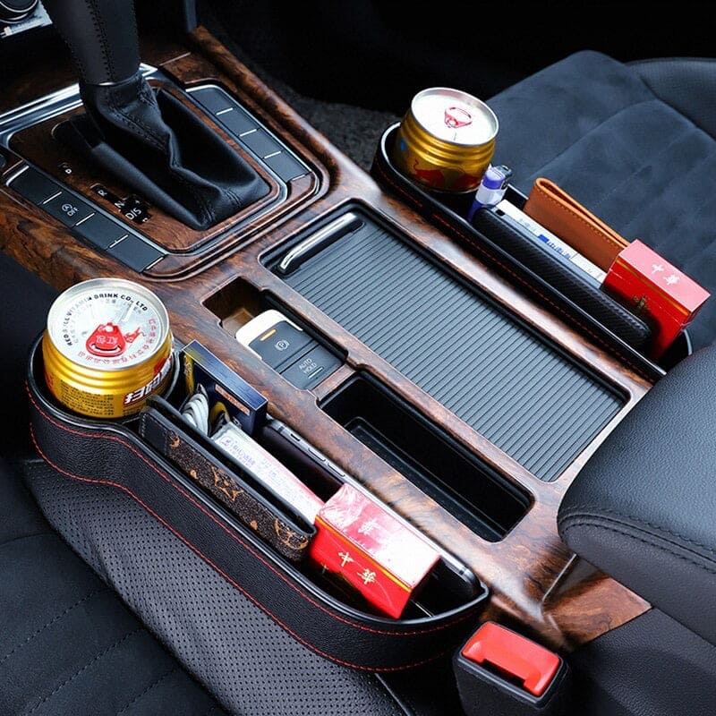 Set Of 2 Car Seat Storage Box, Car Slit Pocket, Left / Right Car Storage Box, Car Multifunctional Storage Box, Car Clearance Storage Box,  Car Pocket Organizer, Car Seat Organizer, Gap Filler Pocket