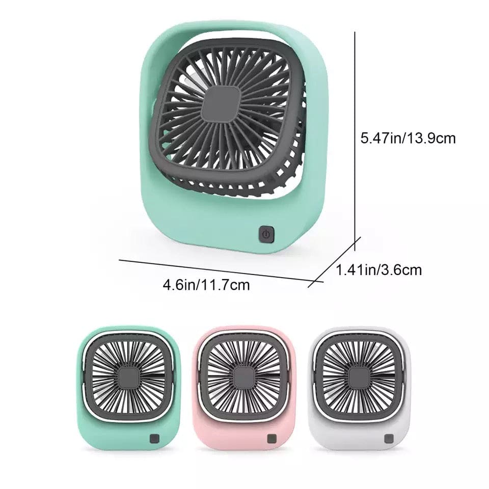 Portarble Handheld Fan, Low-Noise Leafless Spray Hydrating Cooling USB Fan, Small Electric Indoor Fan