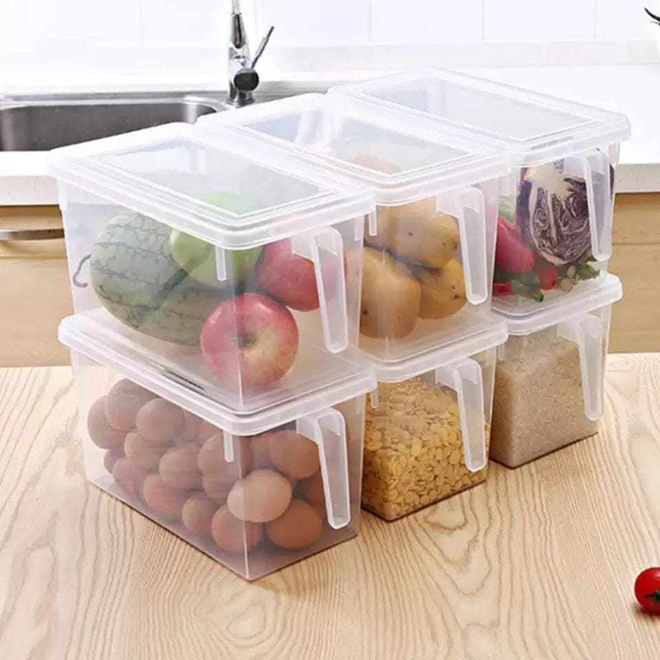 Kitchen Transparent PP Storage Box, Food Container Refrigerator Storage Box, Home Organizer Food Container, Grains Beans Storage Sealed Container