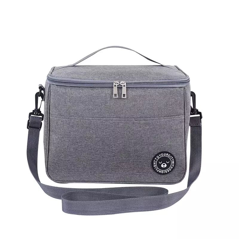 Crossbody Lunch Box Bag, Food Thermal Box, Shoulder Strap Organizer Insulated Case, Water Proof Office Cooler Lunch Box Bag