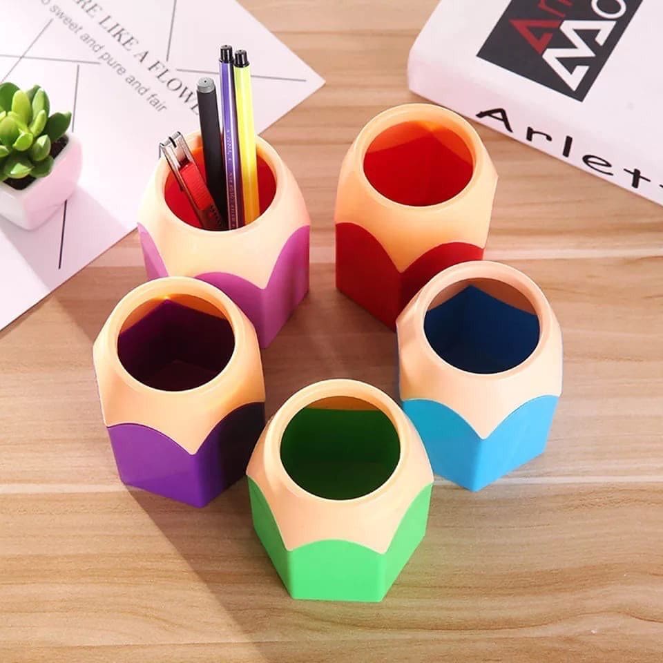 Creative Pencil Shape Vase, Pencil Shaped Pen Holder, Pencil Tip Design Pen Cup, Creative Pen Pencil Container, Container for Desk Accessories