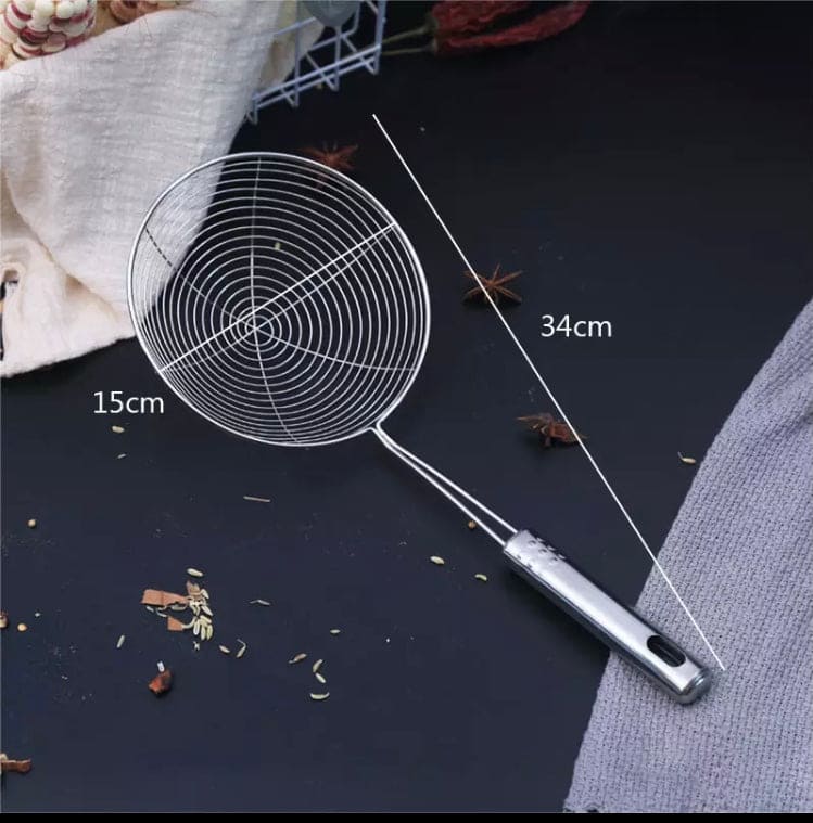 Multifunctional Filter Spoon Stainless-Steel Fine Mesh Wire Oil Skimmer  Strainer