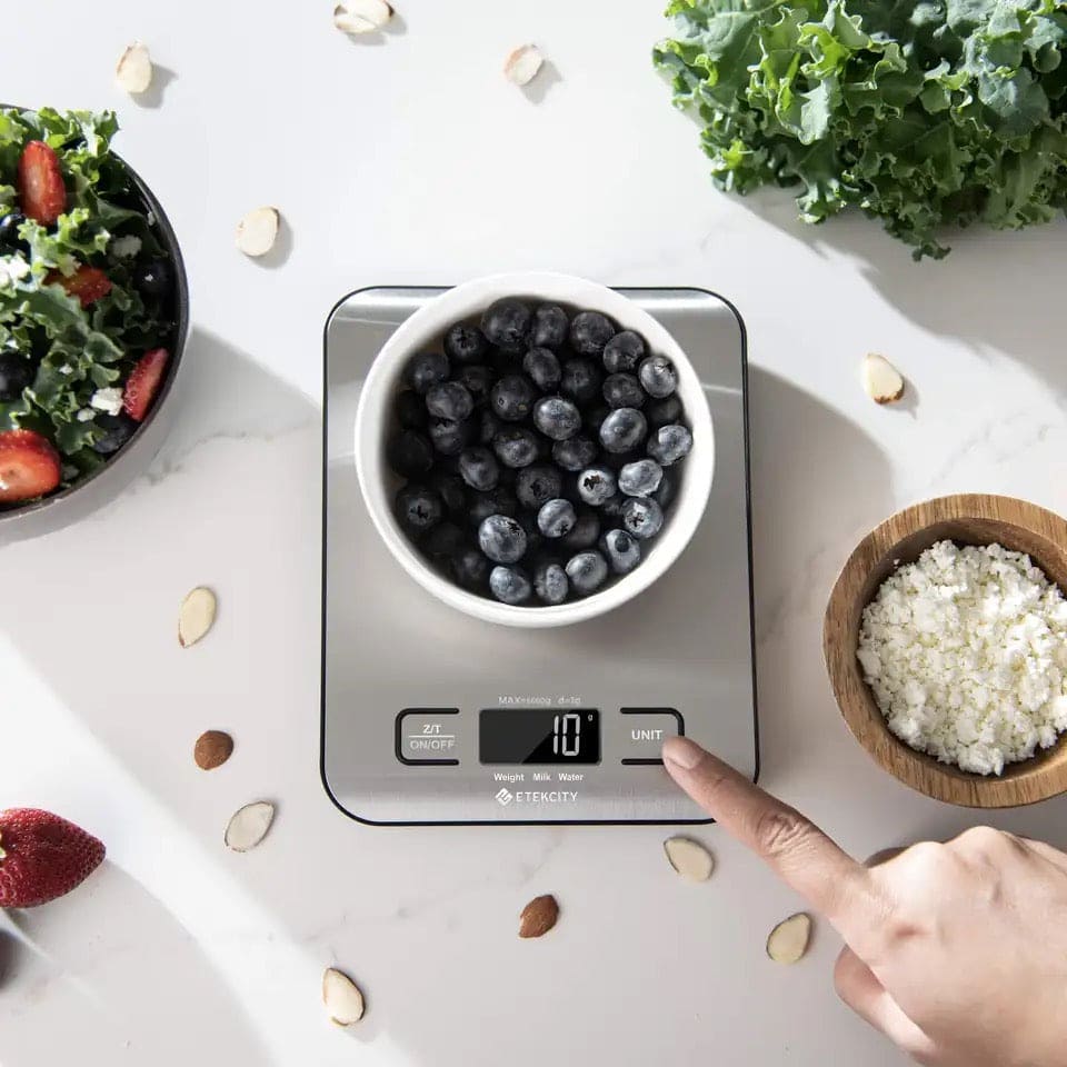 Digital Kitchen Scale, Multifunction LCD Display Kitchen Scale, Stainless Steel Measuring Scale, Rechargeable Steel Food Weighting Scale, Household Kitchen Scale, Portable Precision Scales