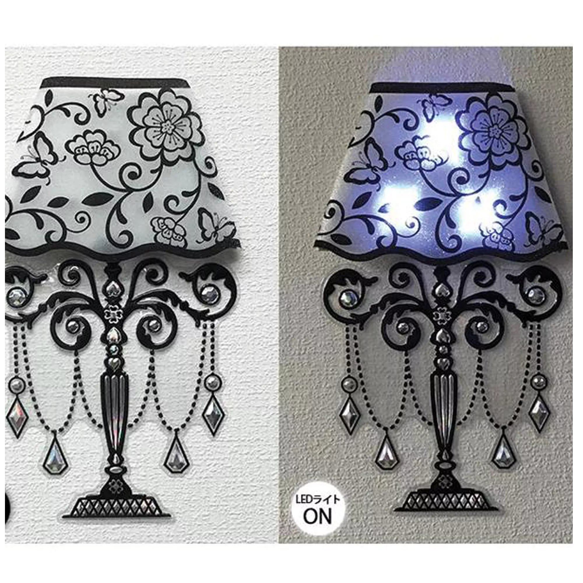 Wall LED Light Lamp Sticker, 3D LED Wall Light Night Lamp, Background Decorations LED Lamp