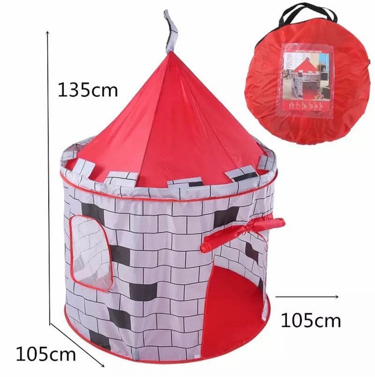 Foldable Fort Style Outdoor Camping Tent, Indoor & Outdoor Large Kids Play Tent, Durable Kids Playhouse, Foldable Storage Pop Up Tent