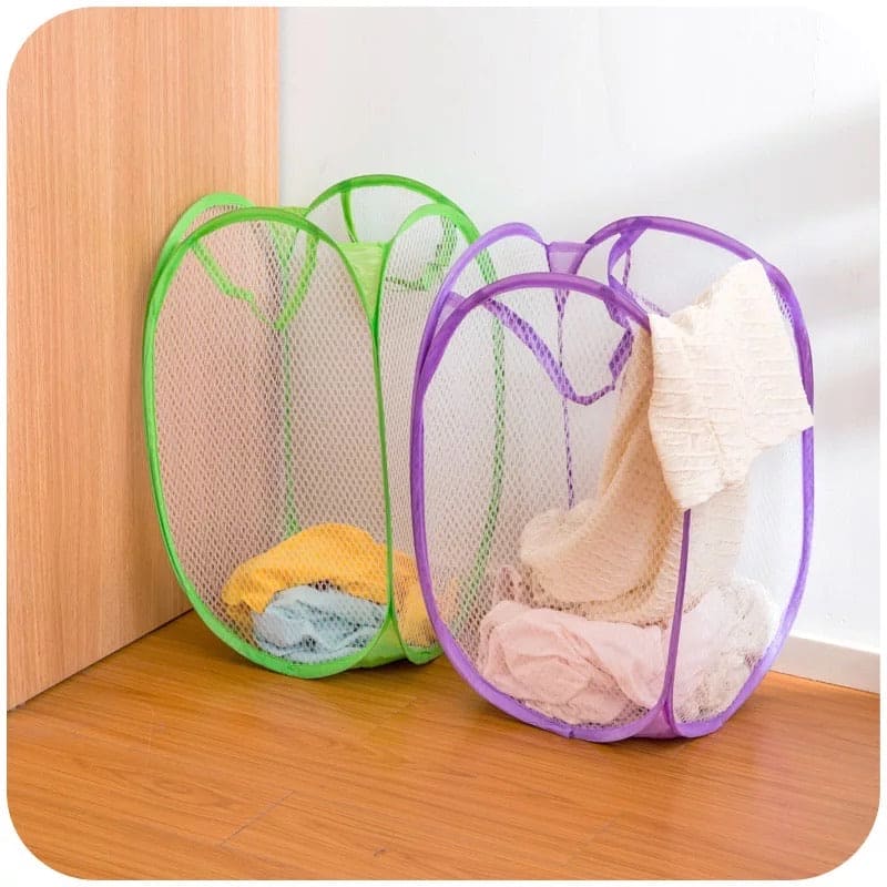 Laundry Basket, Dirty Clothes Storage Basket, Foldable Washing Basket Bag