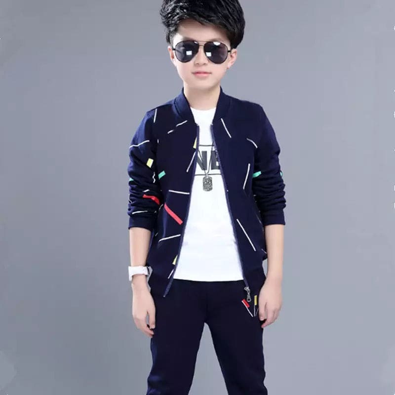 2 Pcs Spring Autumn Children Sport Suits Long Sleeve Boys, Clothing Boys Sports Sweatshirt, Kids Autumn Jacket + Pants