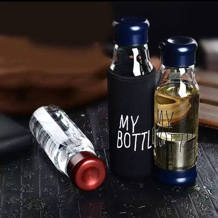 Travel Glass Bottle, High-Quality Glass Water Bottle With Cover