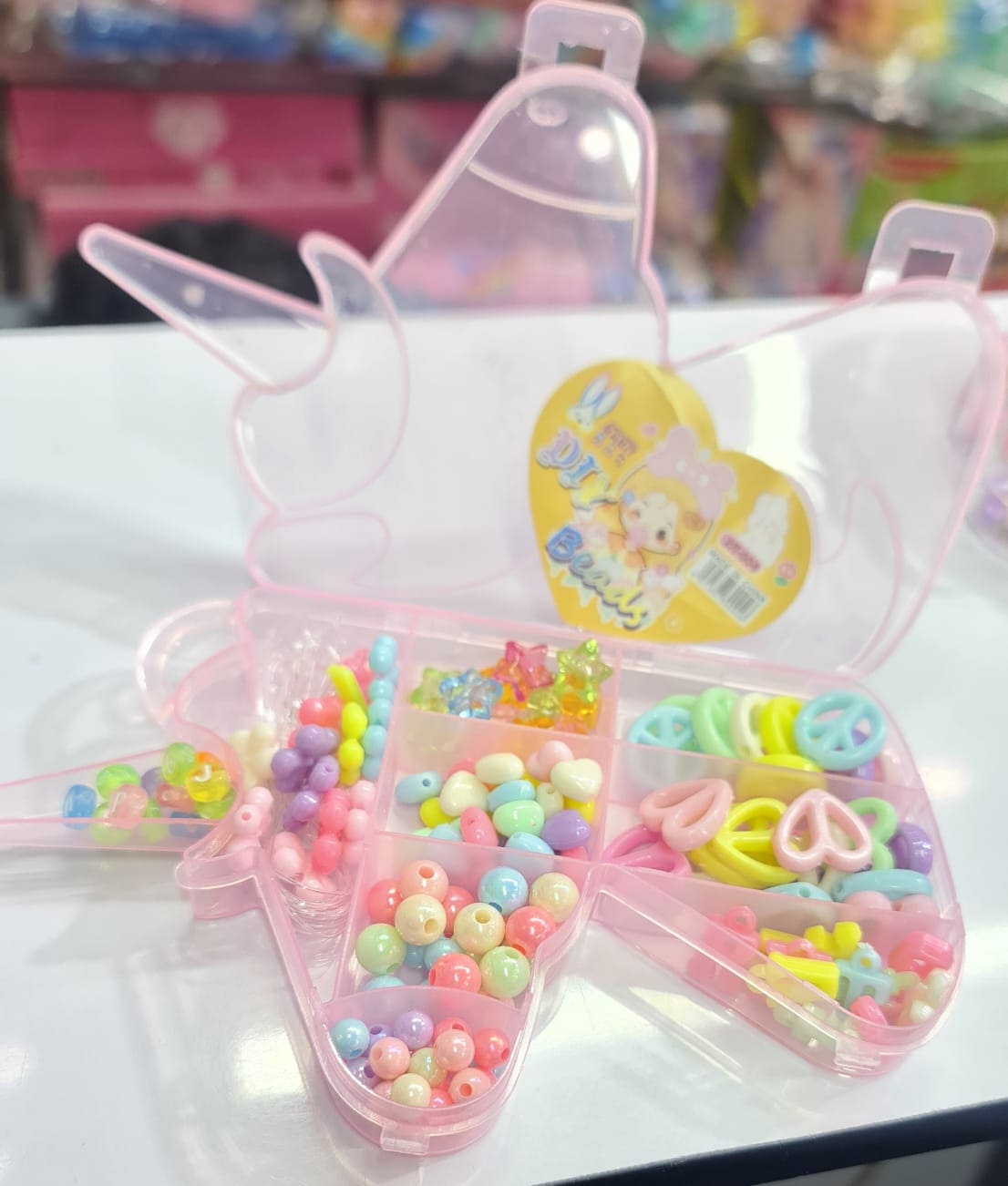 Girls Beaded Toys, Handmade Necklace Bracelet Jewellery Beads, DIY Supplies For Jewelry, Bracelet Making Kit For Kids, Toddler Girls Cartoon DIY Jewelry