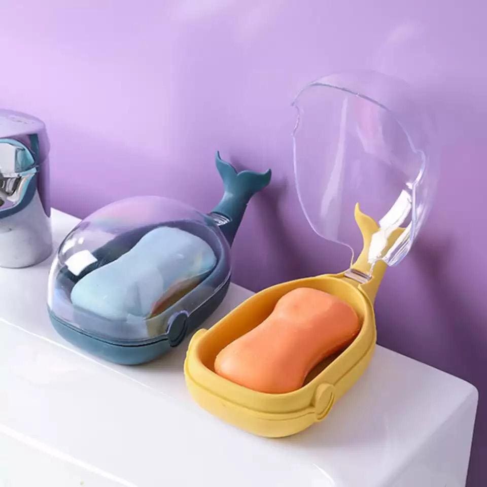 Whale Drain Soap Holder, Bathroom Soap Container Case